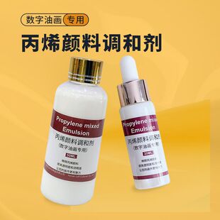 Acrylic Paint Blending Agent, Digital Oil Painting Dilution, Silky Painting Coloring, Increased Gloss and Smooth Blending Liquid