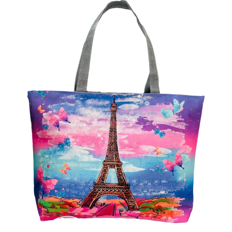 Прямые поставки с фабрики, новая сублимационная Холщовая Сумка, модная Горячая тиснение, большая емкость, Холщовая Сумка, женская сумка на плечо для внешней торговли