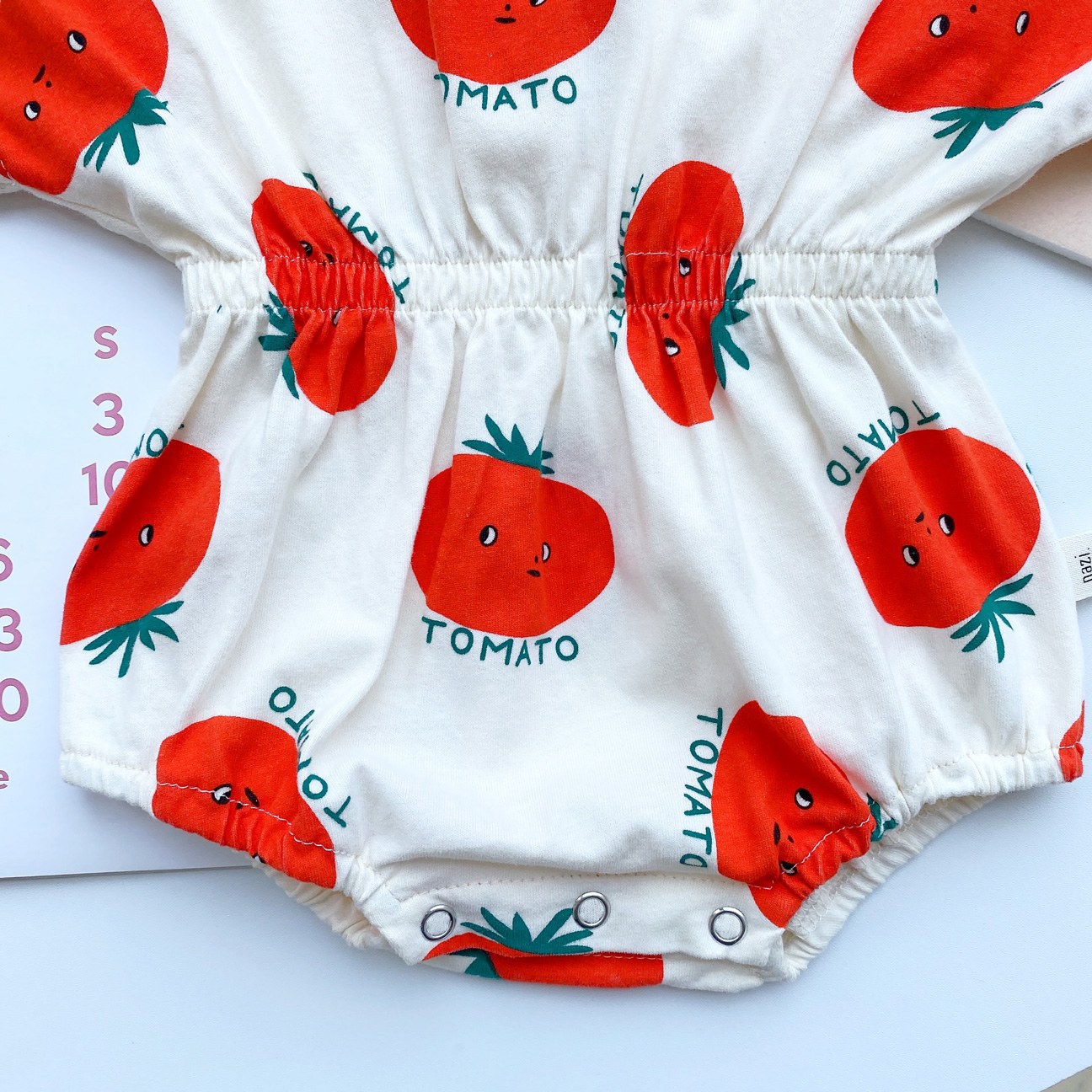 [Nuevo 7527] bebé de verano delgado tomate trepa ropa de bebé de verano ropa de abrigo