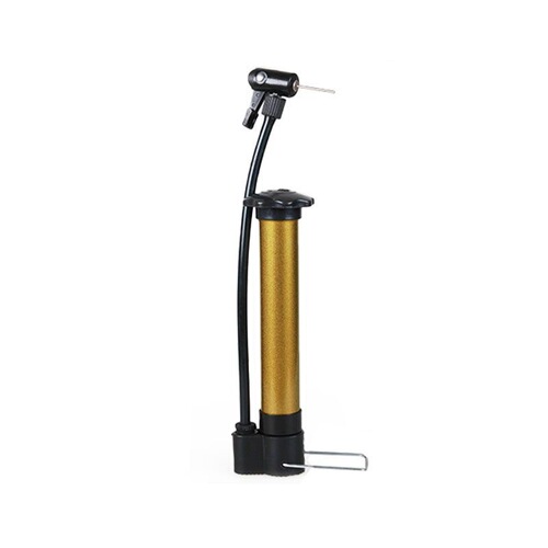 Gold high-pressure bicycle inflatable pump for basketball and football portable metal glue-free mini pump manufacturer wholesale