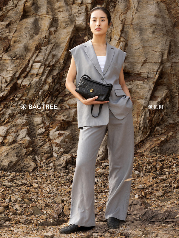BAGTREE バッグツリー ミルクボックスバッグ スモールファーストレイヤー 植物タンニンなめし牛革 ショルダー クロスボディ トートバッグ 秋冬 ピローバッグ|undefined