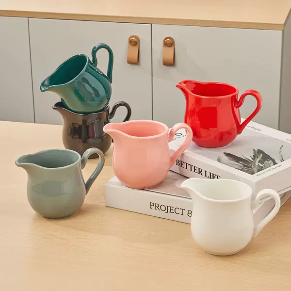 Colorful Ceramic Coffee Milk Jug, Milk Cup, Latte Art Pitcher, Milk Cup, Western Steak Sauce Jug, Sugar Bowl, Sauce Jug, Milk Jug