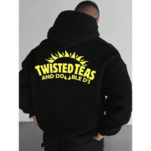 M 44764 Unisex letter printed hooded sweatshirt ��Ůͬ����ĸ
