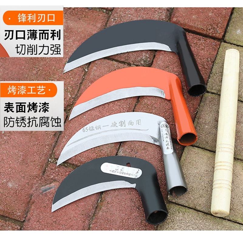 Cuchillo de doble uso para corte agrícola, cuchillo especial para cortar acero al manganeso, herramienta de deshierbe, artefacto, fabricante de hacha anticuada al aire libre