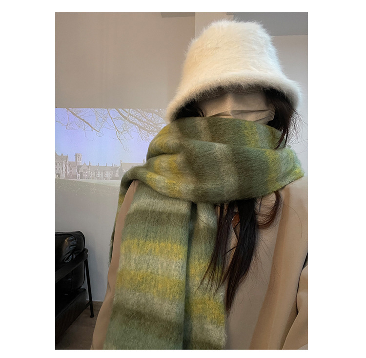 Instagram Coole Atmosphäre ~ Gebürstete Farben für Herbst und Winter Schal Modeartikel Wärme Geschenk Dicke Quasten_voghion.com