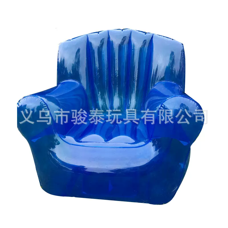 定制PVC半透明充气沙发 家用单人沙发 充气户外露营沙发 多种颜色