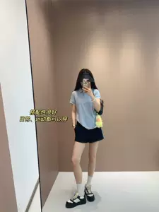 06132 Summer New Women's Tennis Sports Short-Sleeved Polo Shirt