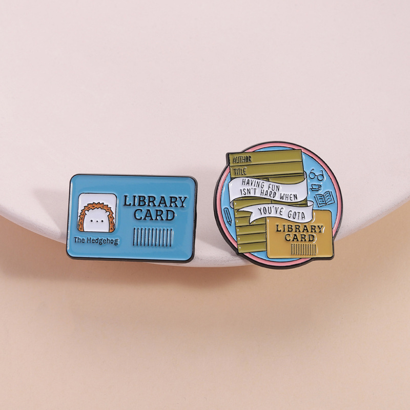 Fun Library-Themed Set of Book Elements Cartoon Hedgehog Pins Ins-Style Artistic Decoration for Bags and Clothing Accessories Fun Library-Themed Set of Book Elements Cartoon Hedgehog Pins Ins-Style Artistic Decoration for Bags and Clothing Accessories