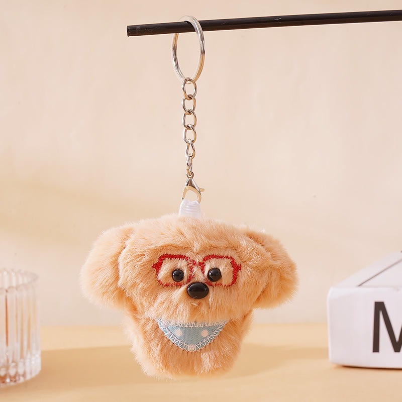 Bib, brown glasses