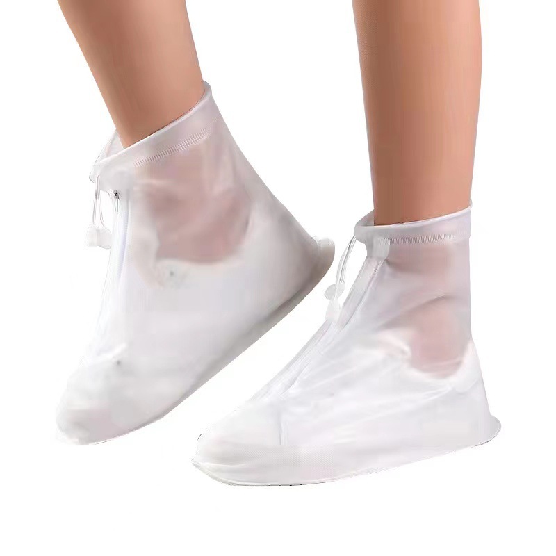 卸売り防雨靴カバー屋外防水滑り止め成人男女モデル厚い耐摩耗性PVC雨靴中筒雨靴カバー|undefined