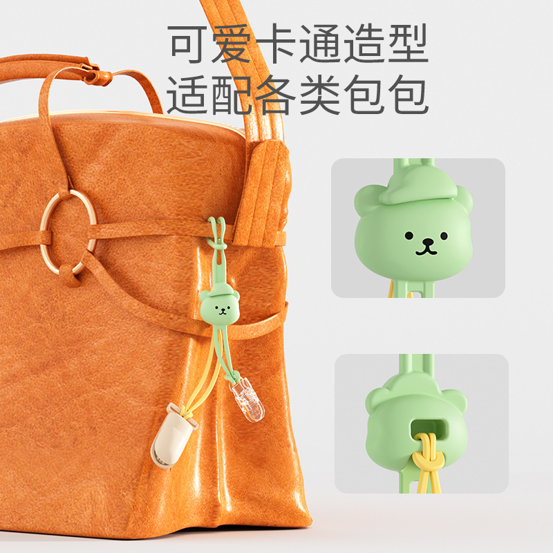 Clip de sombrero portátil sombrero artefacto de viaje sombrero almacenamiento anti-perder clips sombrero de sol mochila gancho colgante de silicona