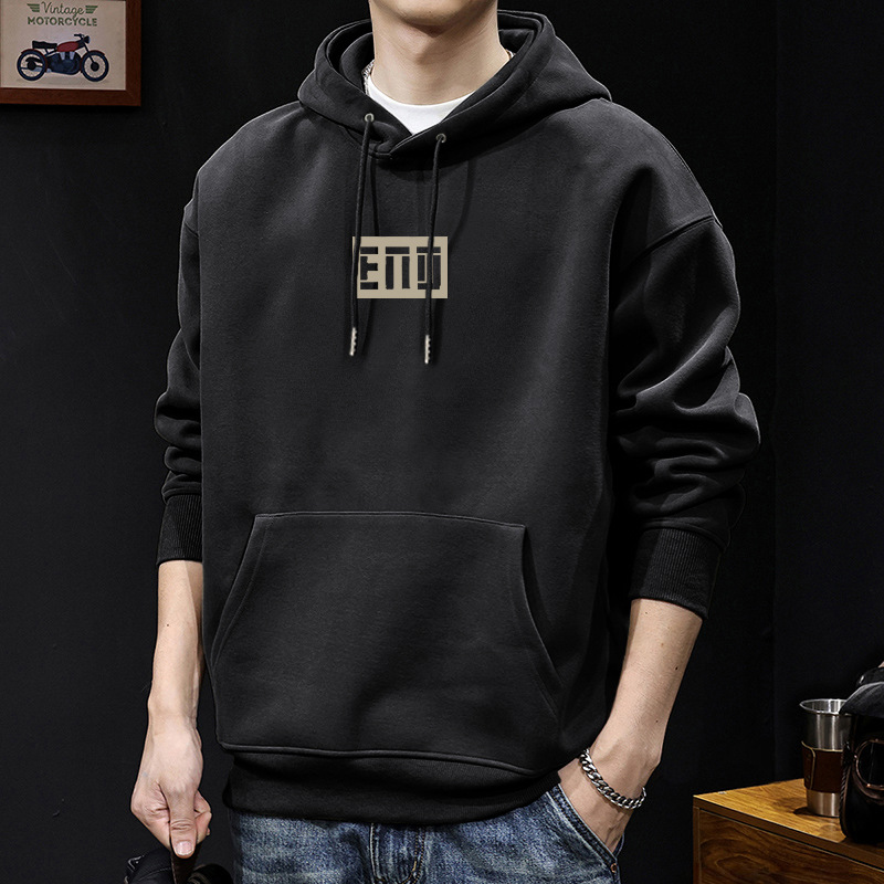 Chaqueta encapuchada de hombre marca de moda de terciopelo de primavera y otoño de hombre nueva chaqueta blanca de moda de hombre chaqueta de moda