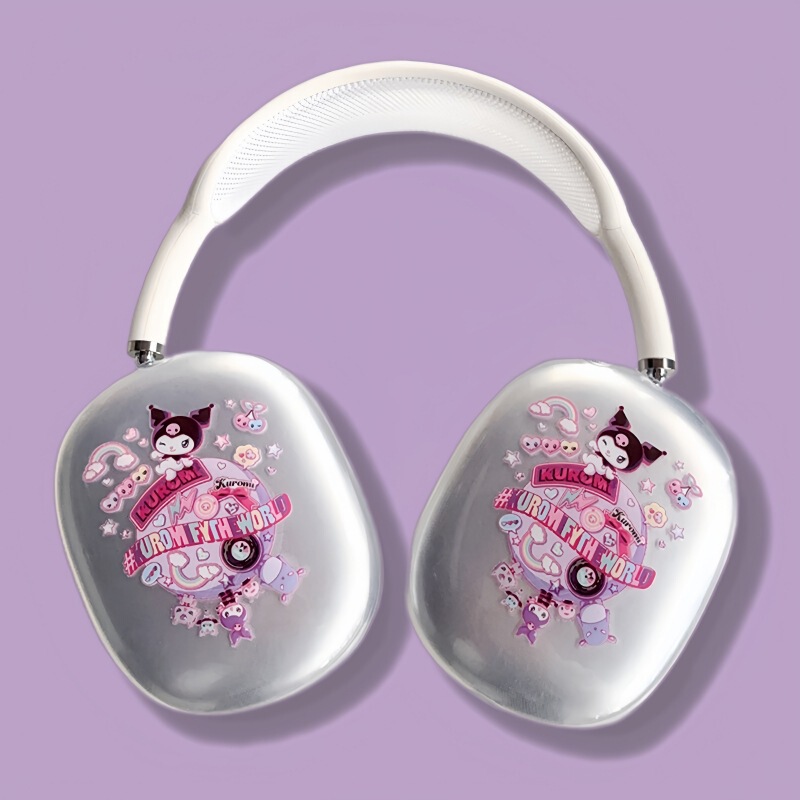 アニメ透明適用アップルAirPods Maxヘッドセットbluetoothヘッドセット保護カバーソフトケースかわいいシンプル|undefined