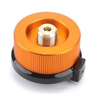 Factory wholesale outdoor connector converter Russian flat valve long gas tank adapter round self-closing special