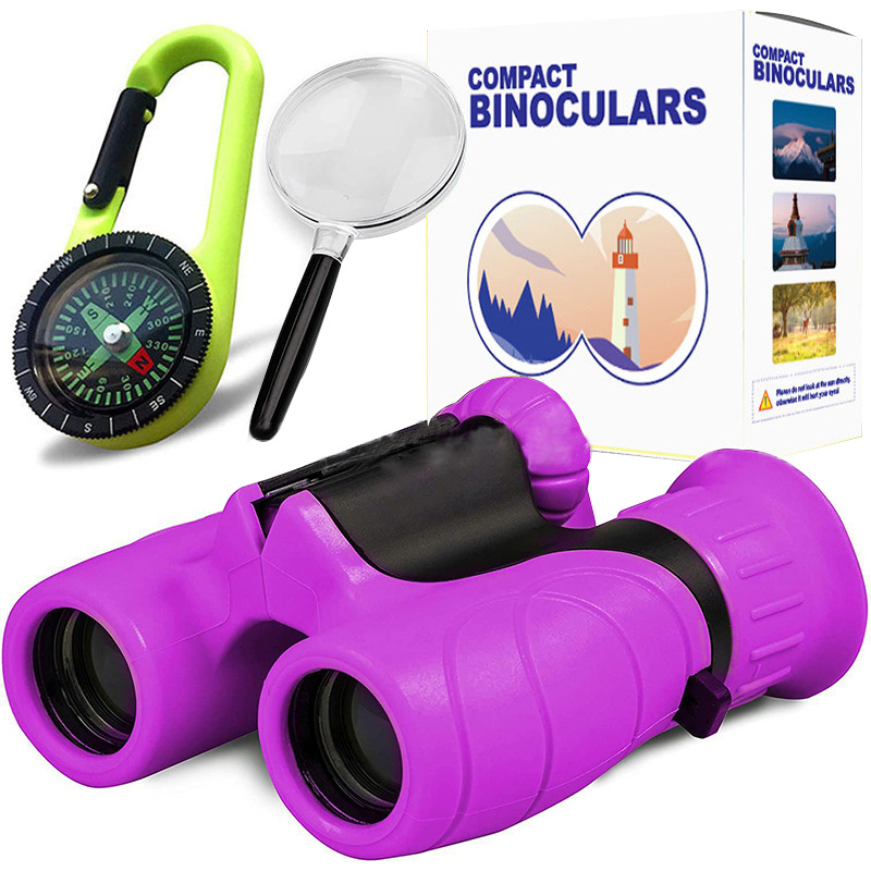 8x21 niños traje de binoculares con lupa y brújula niños y niñas regalo fábrica al por mayor image 10