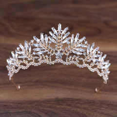 Bride's Crown Headwear Wedding Dress Accessory Birthday Queen Water Diamond Hairband Korean Wedding Celebration Decorations Crown Wholesale
