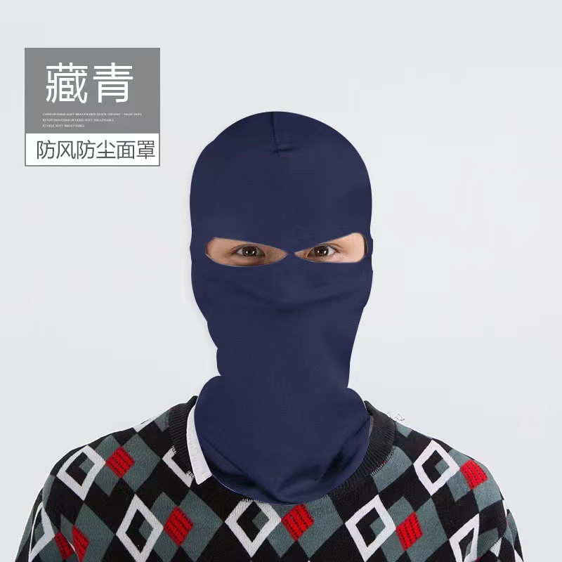 더블홀 후드 [네이비블루]
