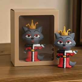 灰太狼手办公仔红太狼桌面摆件可爱创意玩偶装饰送礼物情侣款礼品