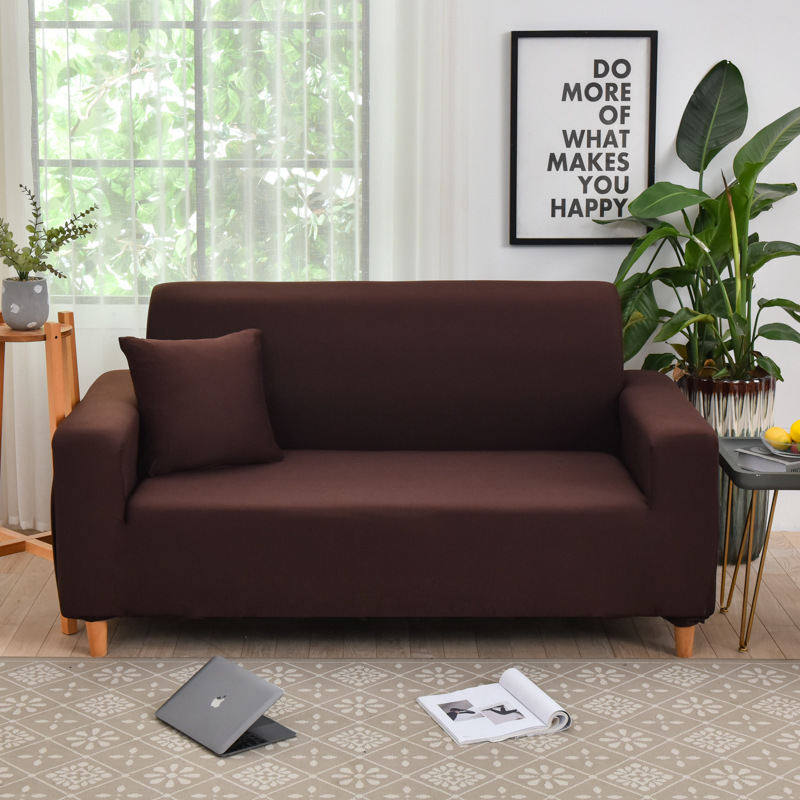 Combinación de seda de leche sofá cubierta elástica todo incluido toalla de sofá antideslizante cubierta de tela combinada cubierta de sofá simple al por mayor