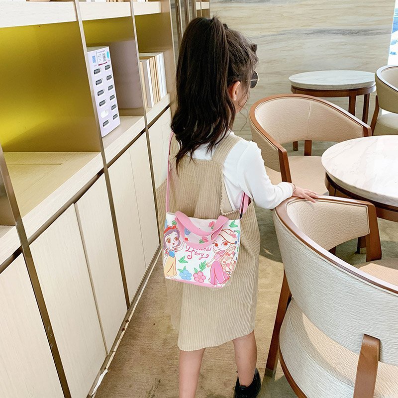 Bolsos para niños al por mayor Bolsos de hombro de moda coreana para niños Bolsos de mensajero para niños de lona de dibujos animados Bolsos de mano