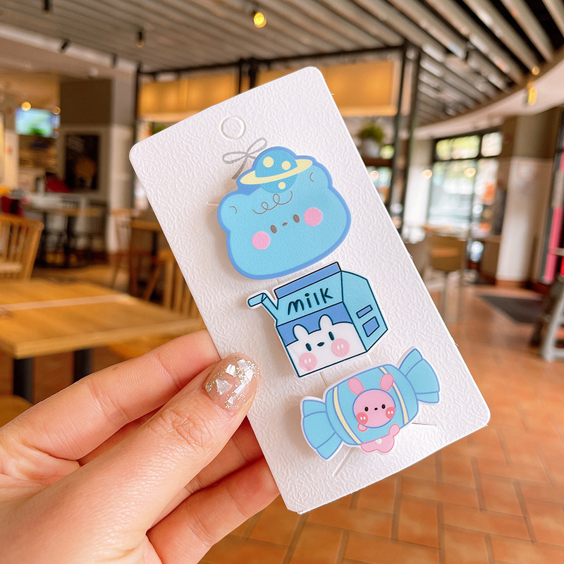 Horquilla para niños dibujos animados animal Chica clip lindo bebé chica Bangs clip lateral pelo roto acabado accesorios para el cabello al por mayor