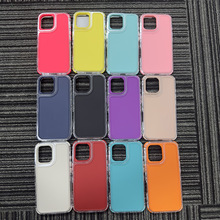 炫影亚克力四合一喷油手机壳适用iPhone161514promax三星保护套