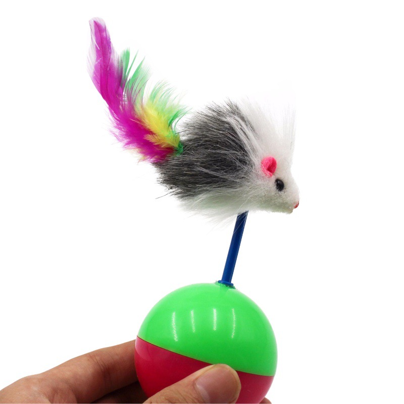 Gato creativo juguete tumbler ratón felpa divertido gato suministros perro mascota juguete ventas directas de la fábrica