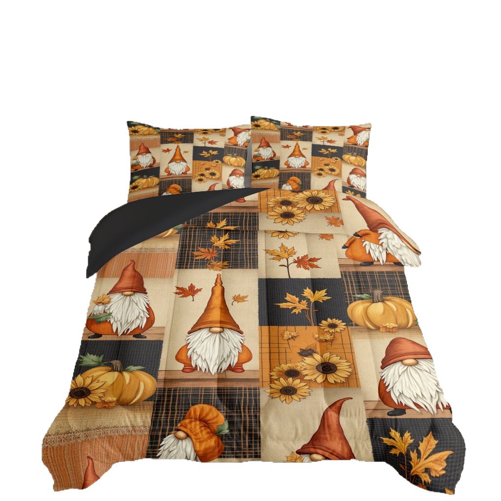 TEMU / JIT dibujos animados transfronterizos encantadores enanos 3D impresión digital 180gms set de edredón para diseñar