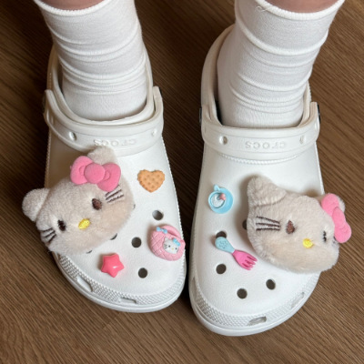 Xiaohongshu 同じスタイル KT 猫靴フラワーアクセサリー diy 取り外し可能適応ワニ靴猫靴フラワーシューズバックル靴アクセサリー|undefined