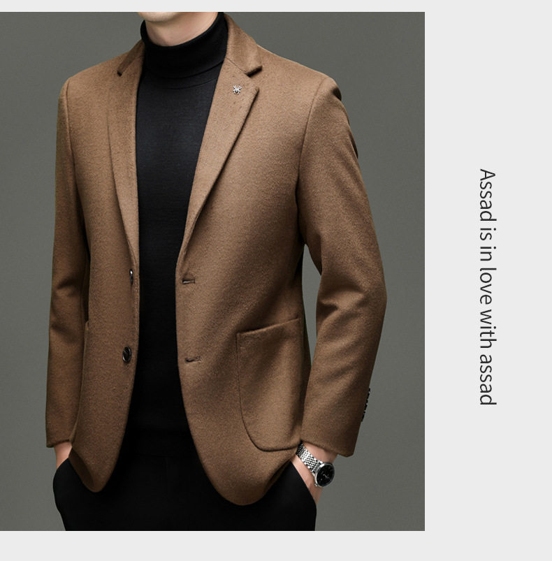 Áo vest len nam dáng ôm, cổ vest hai nút, tay dài, dày dặn — cà phê, màu xanh đậm, đen chi tiết 14
