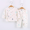 Split overall for new born, children's cotton set, thermal underwear, long sleeve