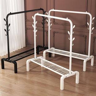Indoor Bedroom Floor Drying Clothes Drying Rack Hanger Folding Household Balcony Shelf Storage Rod Easy Cooling Hanger