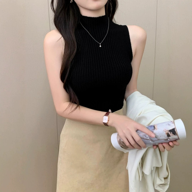 2026 New Sleeveless Camisole for Women, Spring/Summer White Top, Foreign Trade Sweater, Base Layer Clothing Wholesale 2026 New Sleeveless Camisole for Women, Spring/Summer White Top, Foreign Trade Sweater, Base Layer Clothing Wholesale