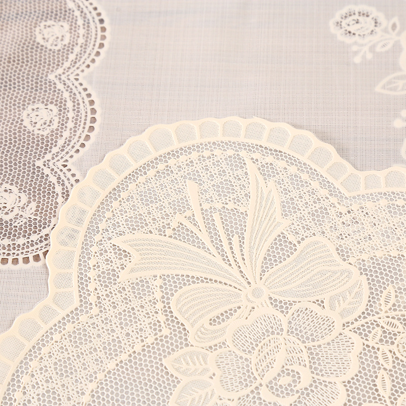 Teje simple de alta calidad estilo de flor rectangular tela de mesa a prueba de polvo a prueba de aceite a prueba de agua tela de mesa de té suministro directo transfronterizo