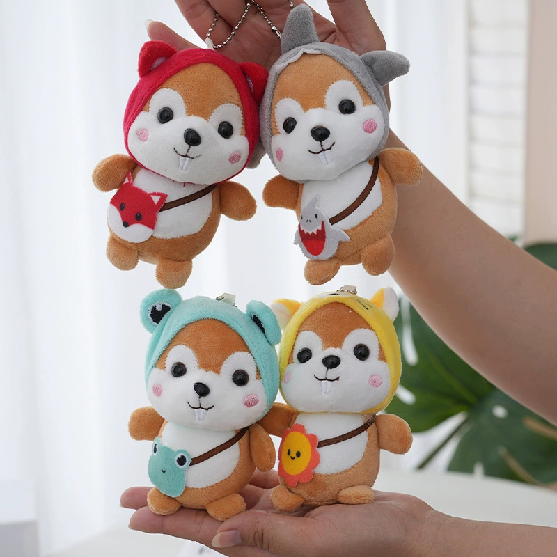 Маленькая белка, переодевание, плюшевый брелок, подвеска, маленькая кукла, подвеска для куклы, сумка, игрушка, подвеска, оптовая продажа