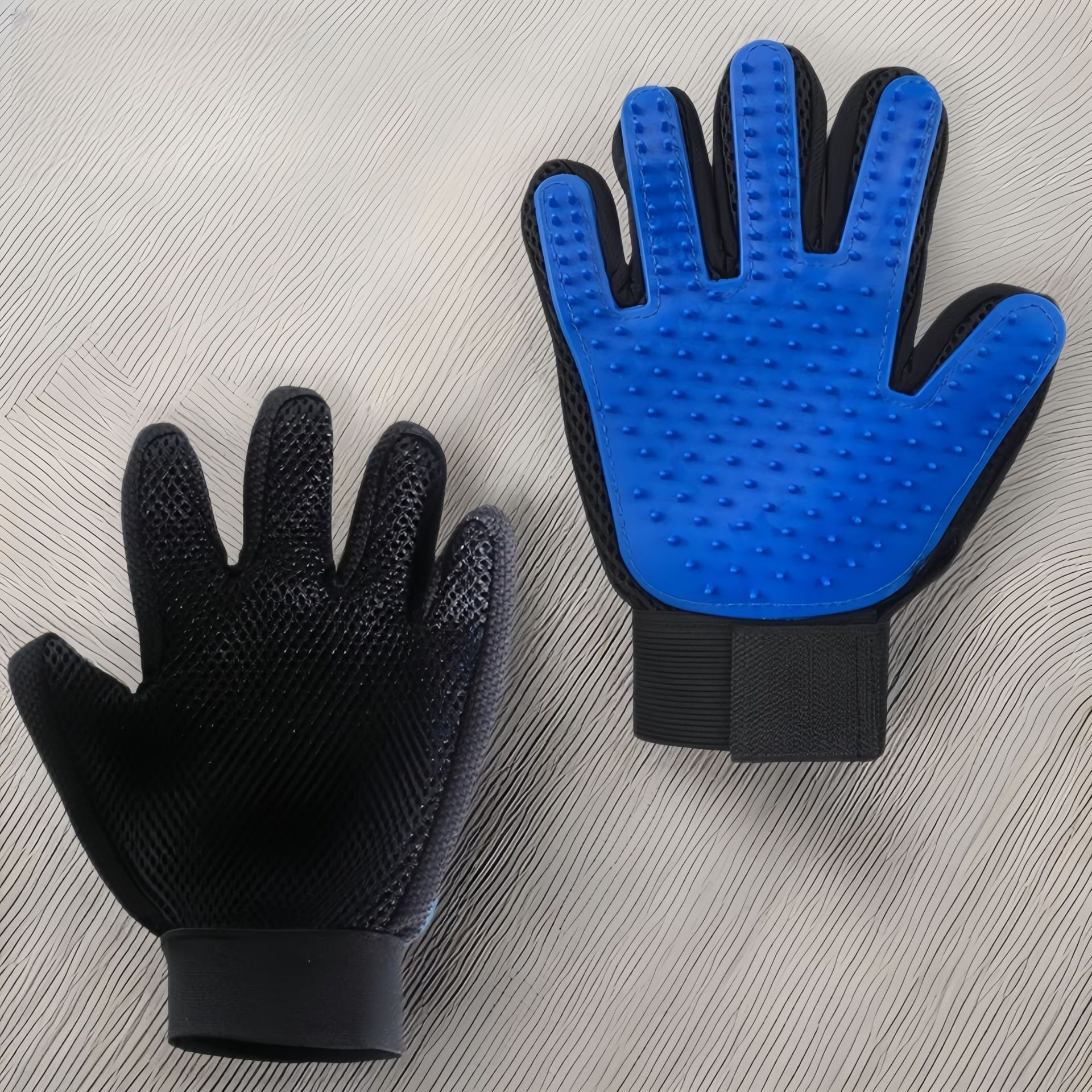 Guantes para gatos Masaje para eliminar el pelo flotante Suministros para gatos Guantes para depilación Limpieza de belleza Peine de silicona para mascotas