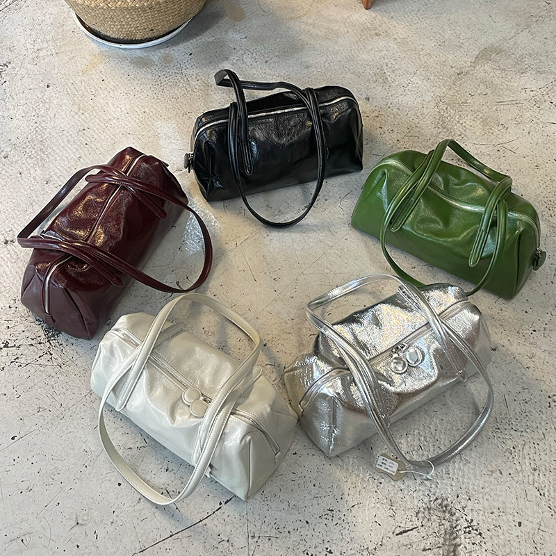 Women's 2024 New Retro Tote Bag, Niche Luxury Underarm Bag, Genuine Leather Large Capacity Commuter Shoulder Bag - Thumbnail 3