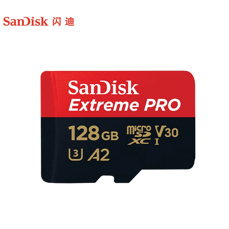 Карта памяти SanDisk TF (MicroSD) U3 C10 высокой скорости A2 класса V30 для съемки 4K