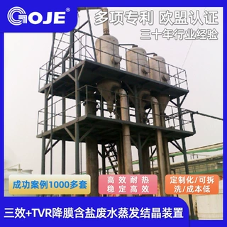 三效 TVR降膜含盐废水蒸发结晶装置  厂家直销