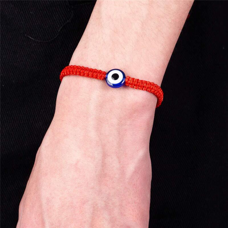 Hand-woven Palm Eyes Demon Evil Eye Lucky Bracelet Blue Eyes Couple Friendship Protection Hand Chain