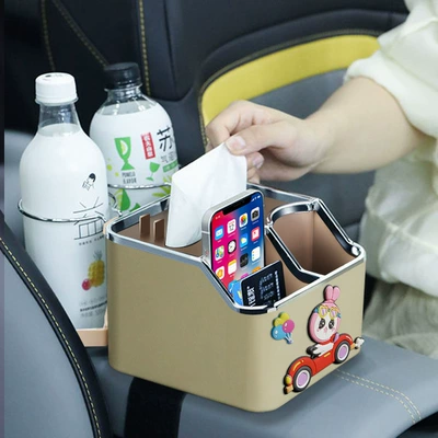 bracket storage box car tissue: Car tissue box/set - safe-travel-beige