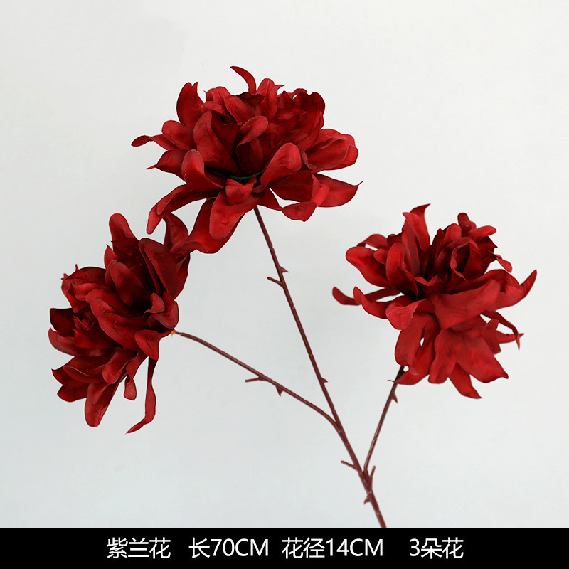 红色仿真花婚礼婚庆场地场景布置道具仿真花束花艺装饰花假花批发|undefined