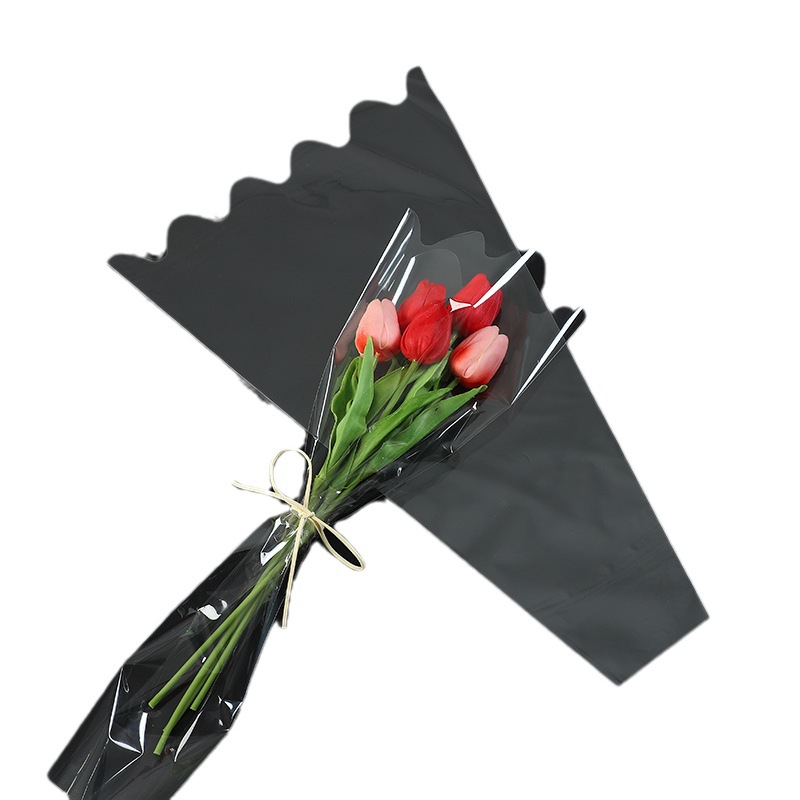 Onda borde fresco corte flor paquete bolsa flor multi-bolsa de alta permeabilidad a prueba de polvo multi-bolsa flor papel de embalaje