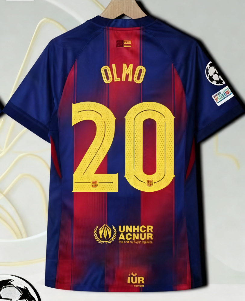 2526 camiseta de fútbol de La Liga, estrella del Real Madrid, Mbappé Vinicius, la misma camiseta impresa número mayorista transfronterizo