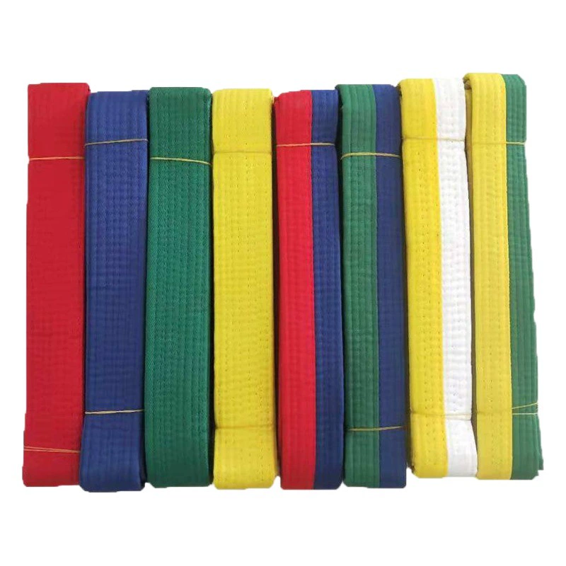 Фабрика прямые поставки пояс тхэквондо экзамен класс продвижение обновление цвет пояс тхэквондо может быть разработан вышитый пояс слова