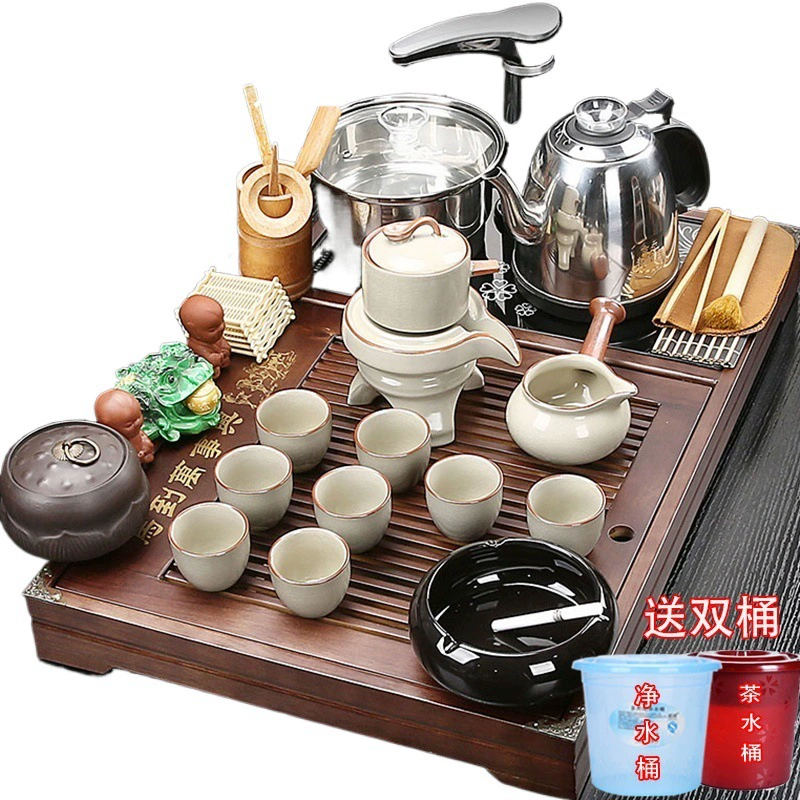 Automatic tea set for home use for living room, teapot, fully automatic, simple and elegant design