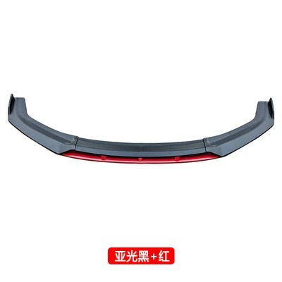 Front Lip Spoiler Size Surround – Big Surrounded - matte-black-red-front-shovel-single-pack