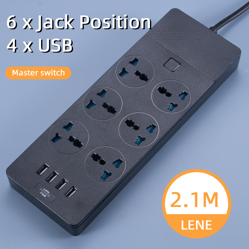 Embalaje de caja de regalo USB negro USB premium de cobre con seguro enchufe de comercio electrónico transfronterizo enchufe de fila