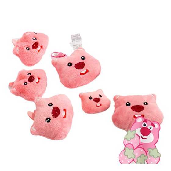 Cute Internet Celebrity Pink Beaver Accessories Bag Clothing Cartoon Mobile Phone Shell Accessories Doll Rabbit Plush Hanging Ornaments
