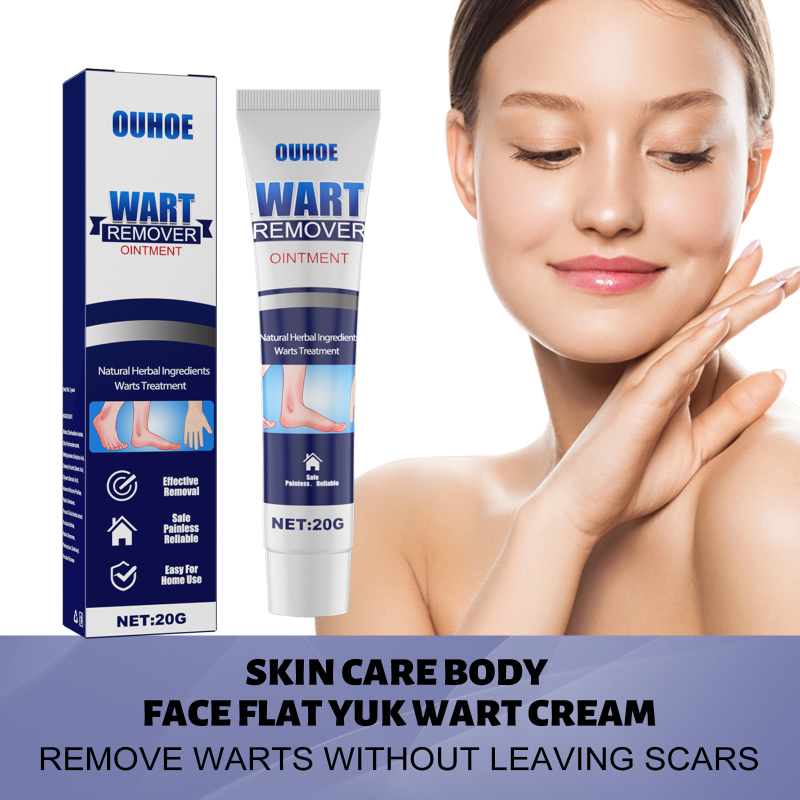 2023 Skin Label Borttagning Kyckling Ögonvård Rengöring Hud, kropp, ansiktsbehandling Flat Youke Wart Cream_voghion.com